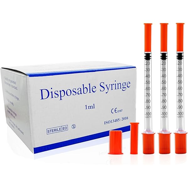 Amazon.com: 1ml/cc 30G 5/16 Inch Syringes, Disposable Syringe